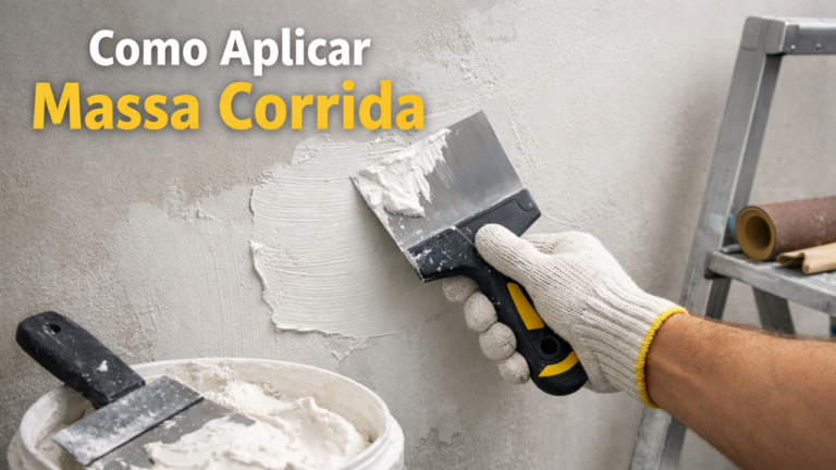 Como aplicar massa corrida