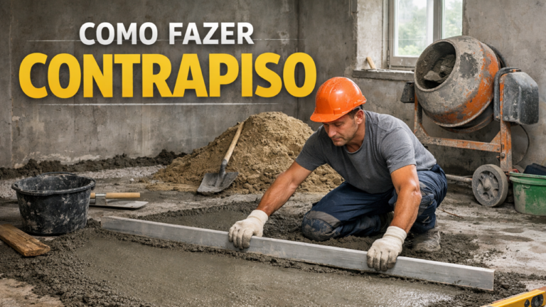 Como fazer contrapiso