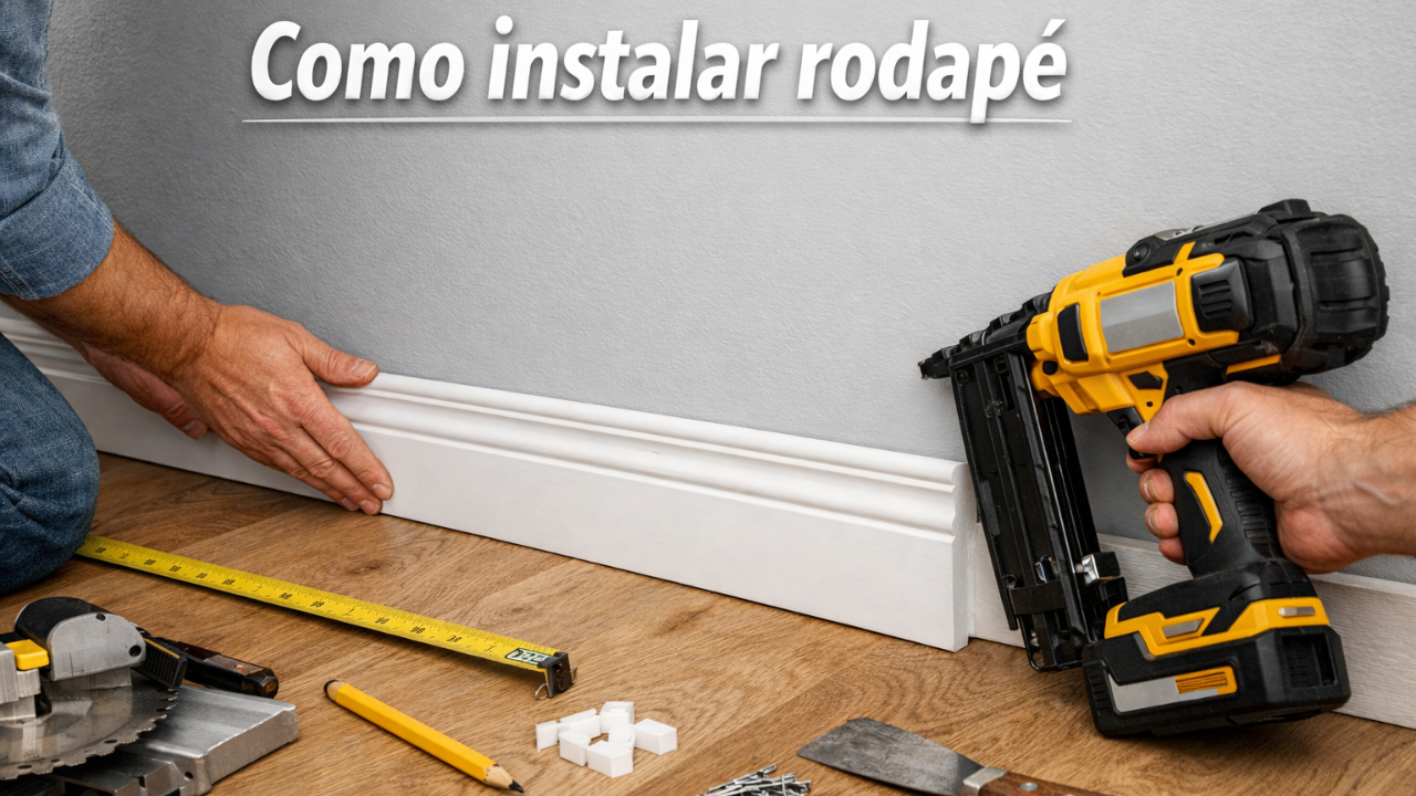 Como instalar rodapé