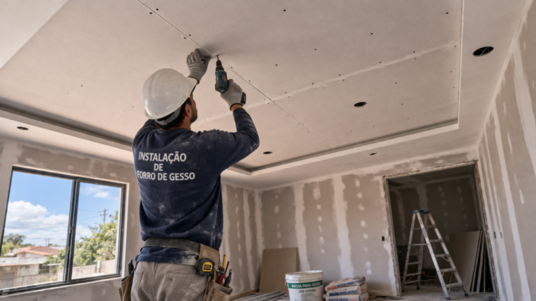 Quanto custa colocar forro de gesso