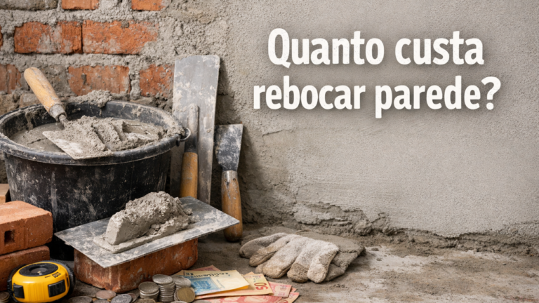 Quanto custa rebocar parede
