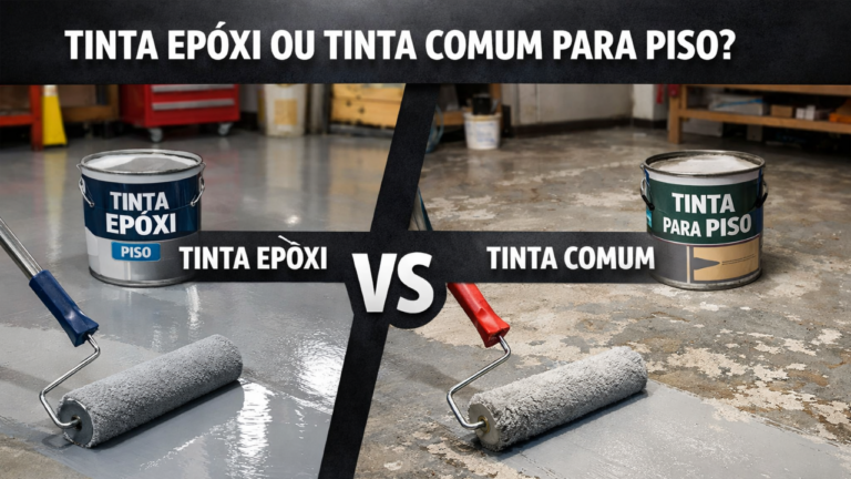 Tinta epóxi ou tinta comum para piso