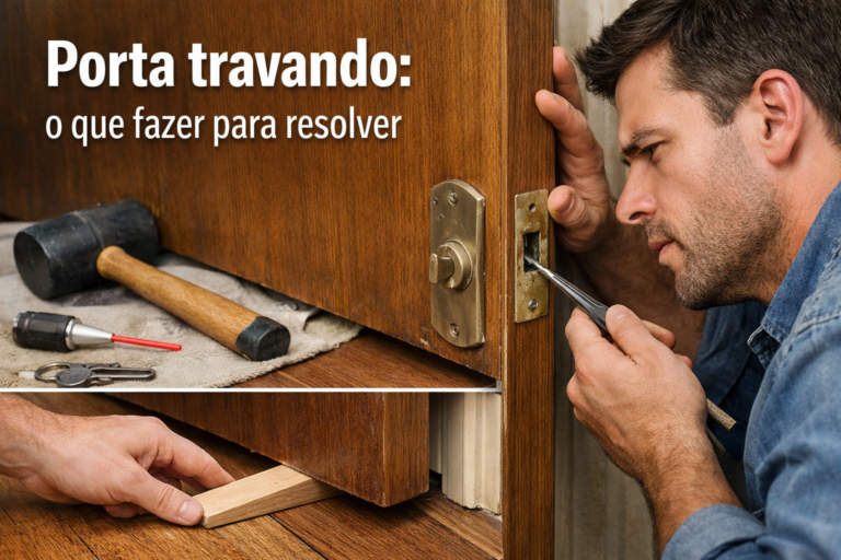 Porta travando