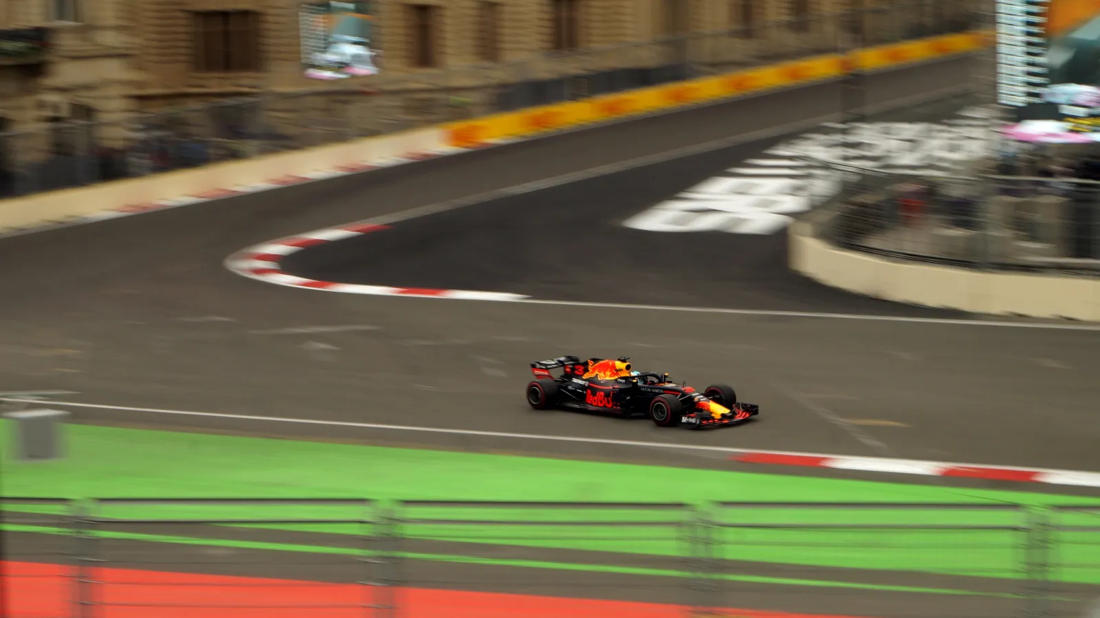 Red Bull F1 car at Baku, where the 2026 Azerbaijan Grand Prix runs on Saturday