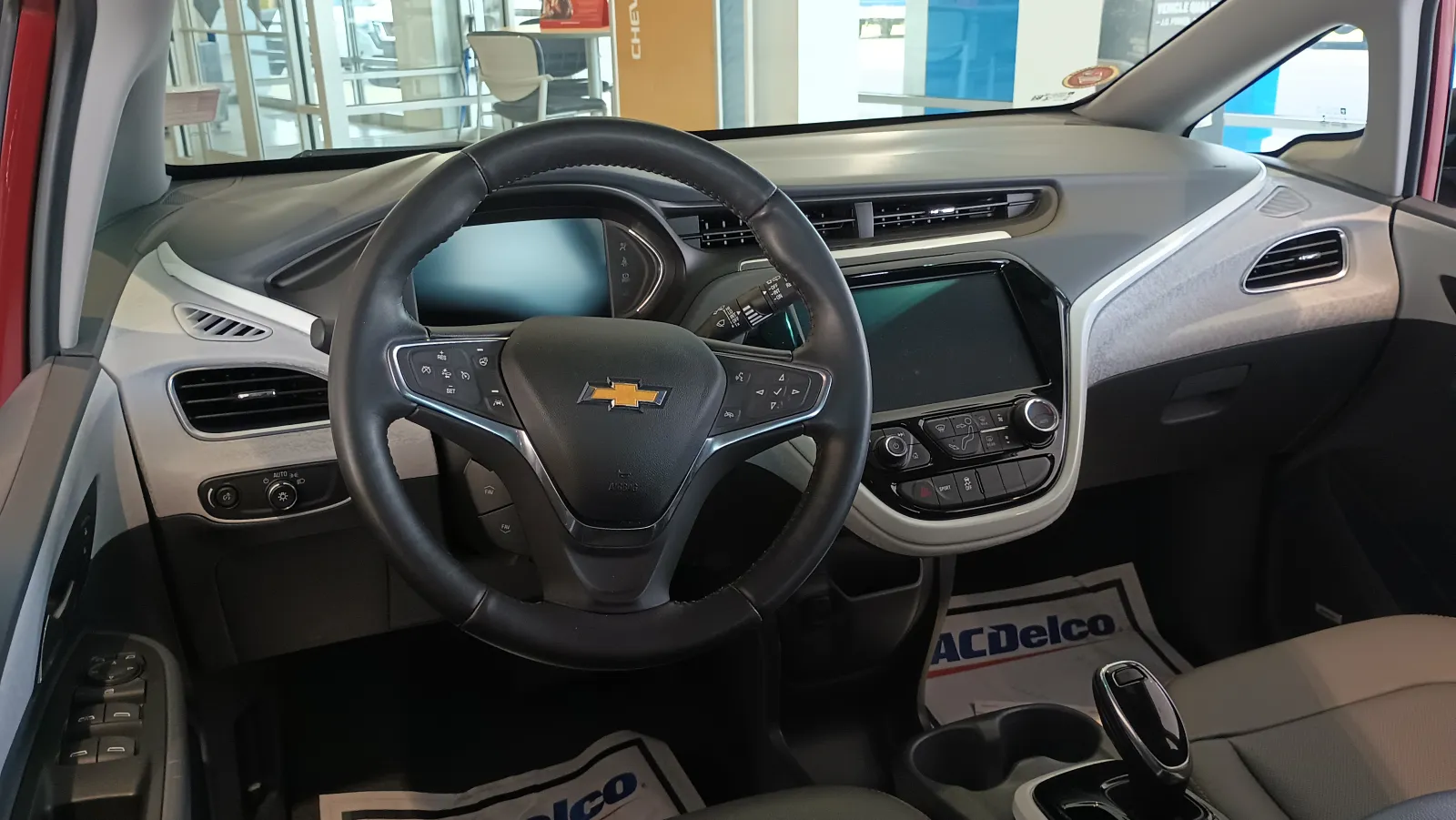Dashboard of a previous-generation Chevrolet Bolt EV with a 10.2-inch touchscreen