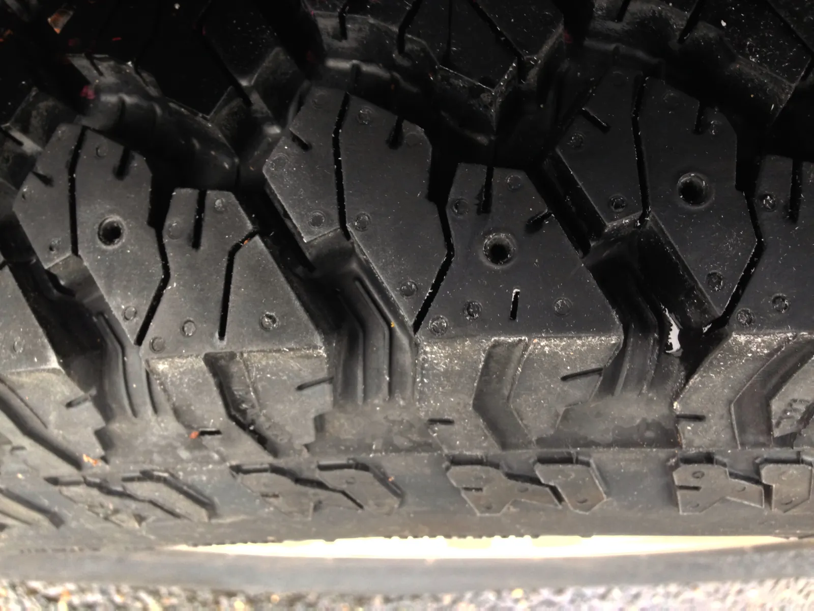 Winter tyre tread with sipes and stud holes, what temperature should you fit winter tyres